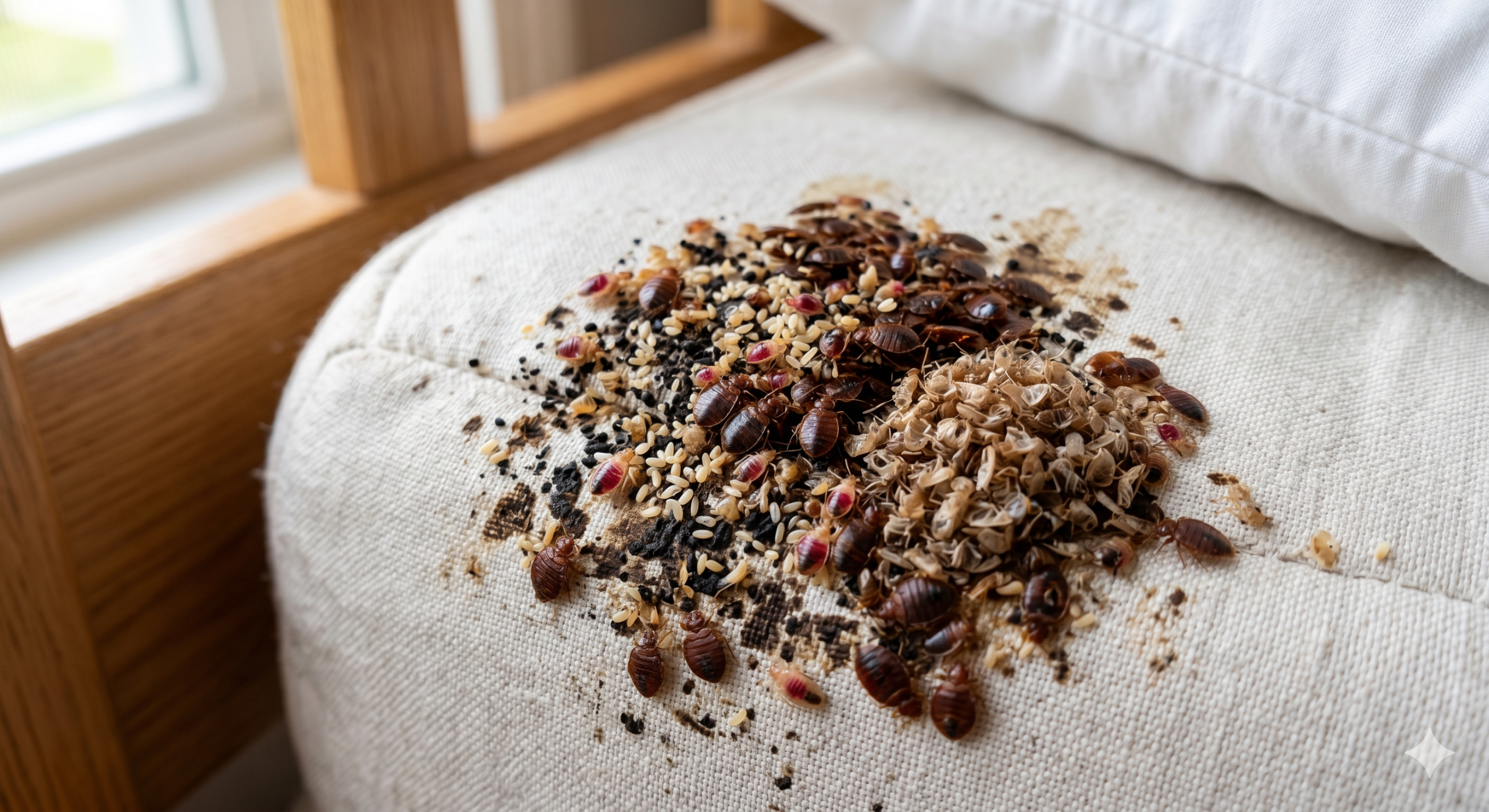 mattress infested with bed bugs